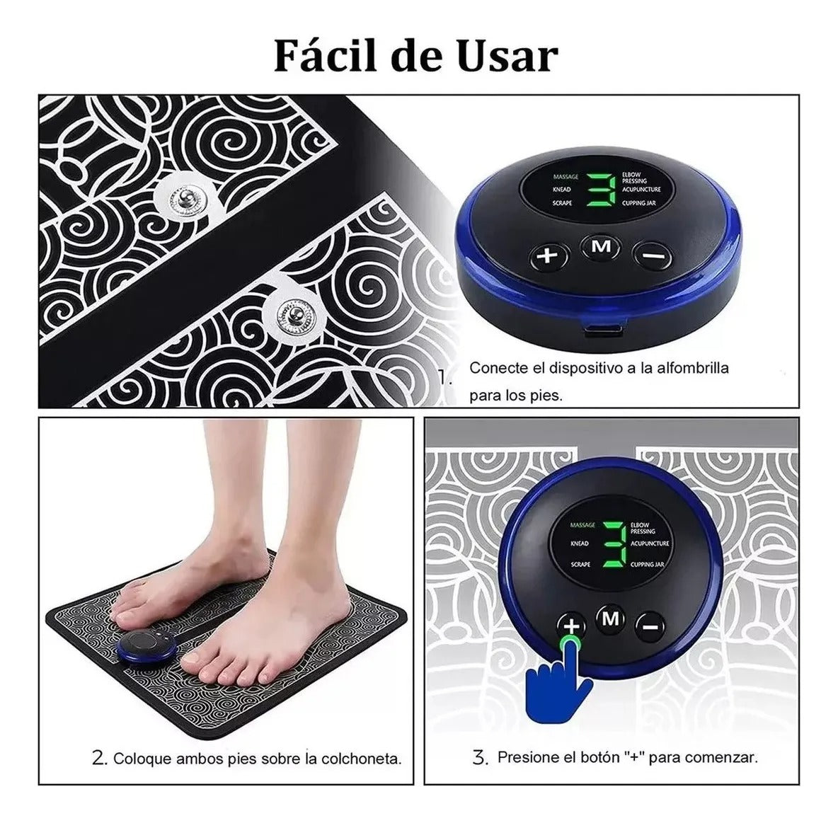 Tapete Masajeador Electroestimulador