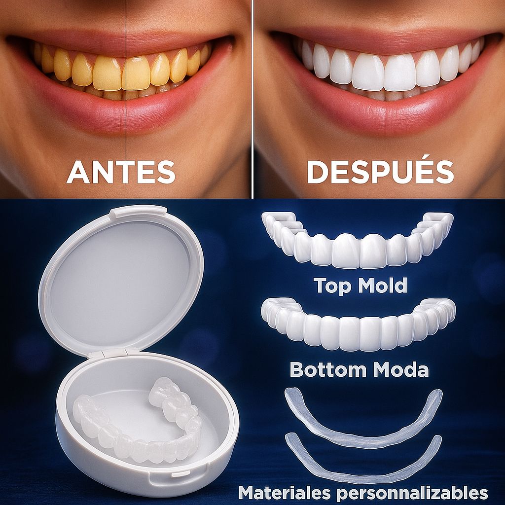 ¿TE DAN PENA TUS DIENTES? TRANSFORMA TU SONRISA AL INSTANTE - COMPRA 1 Y LLÉVATE 2 + REGALO SORPRESA - CARILLAS DENTALES FABRICADAS EN RESINA