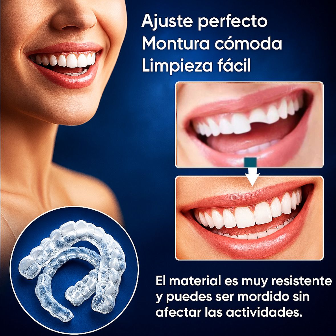 ¿TE DAN PENA TUS DIENTES? TRANSFORMA TU SONRISA AL INSTANTE - COMPRA 1 Y LLÉVATE 2 + REGALO SORPRESA - CARILLAS DENTALES FABRICADAS EN RESINA