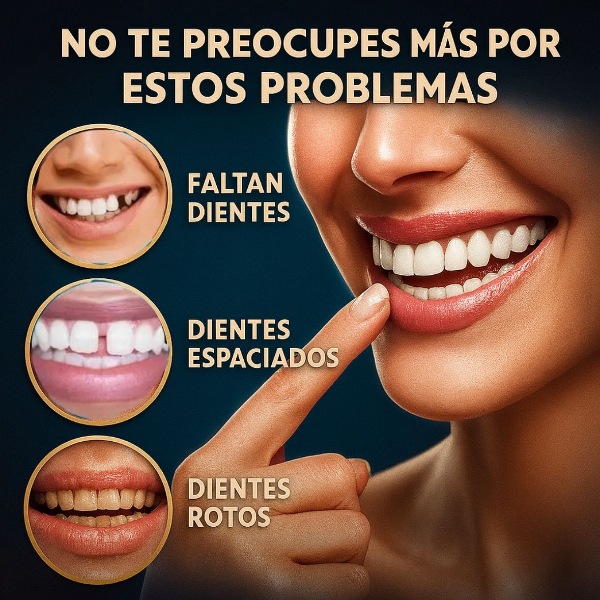 ¿TE DAN PENA TUS DIENTES? TRANSFORMA TU SONRISA AL INSTANTE - COMPRA 1 Y LLÉVATE 2 + REGALO SORPRESA - CARILLAS DENTALES FABRICADAS EN RESINA