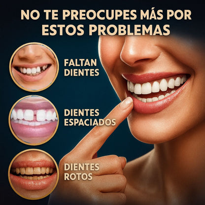 ¿TE DAN PENA TUS DIENTES? TRANSFORMA TU SONRISA AL INSTANTE - COMPRA 1 Y LLÉVATE 2 + REGALO SORPRESA - CARILLAS DENTALES FABRICADAS EN RESINA